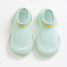 Cargar imagen en el visor de la galería, baby sock shoes for summer thin mesh non-slip short tube baby shoes cutout
