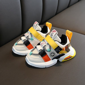 Autumn new arrivals girls sneakers shoes for baby toddler sneakers shoe size 21-30 fashion breathable baby sports shoes