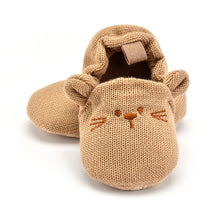 Cargar imagen en el visor de la galería, Adorable Infant Slippers Toddler Baby Boy Girl Knit Crib Shoes Cute Cartoon Anti-slip Prewalker Baby Slippers
