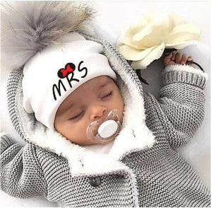 newborn cotton hats  baby pom pom  photo props mrs mr children's kids hat  boy accessories toddler girl cap bonnet  baby hats