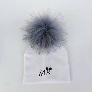 newborn cotton hats  baby pom pom  photo props mrs mr children's kids hat  boy accessories toddler girl cap bonnet  baby hats