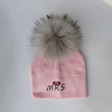 Carregar imagem no visualizador da galeria, newborn cotton hats  baby pom pom  photo props mrs mr children&#39;s kids hat  boy accessories toddler girl cap bonnet  baby hats
