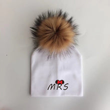 Carregar imagem no visualizador da galeria, newborn cotton hats  baby pom pom  photo props mrs mr children&#39;s kids hat  boy accessories toddler girl cap bonnet  baby hats
