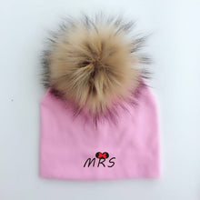 Carregar imagem no visualizador da galeria, newborn cotton hats  baby pom pom  photo props mrs mr children&#39;s kids hat  boy accessories toddler girl cap bonnet  baby hats
