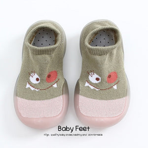 Baby Socks With Rubber Soles Cartoon baby shoes Infant Sock