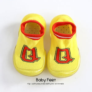 Baby Socks With Rubber Soles Cartoon baby shoes Infant Sock