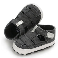 Cargar imagen en el visor de la galería, Fashion Baby Sandals Toddler Infant Hollow Soft Crib Sole Canvas Shoes Little Girls Boys Kids Soft Crib Prewalker Sandals Clogs
