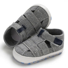 Cargar imagen en el visor de la galería, Fashion Baby Sandals Toddler Infant Hollow Soft Crib Sole Canvas Shoes Little Girls Boys Kids Soft Crib Prewalker Sandals Clogs
