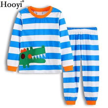 Carregar imagem no visualizador da galeria, Robot Children Pajamas Suit Boys Pijama Sleepwear Baby Boy Clothing Bottom T-Shirts Kids Pyjamas Home Sport Suit Clothes
