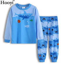 Carregar imagem no visualizador da galeria, Robot Children Pajamas Suit Boys Pijama Sleepwear Baby Boy Clothing Bottom T-Shirts Kids Pyjamas Home Sport Suit Clothes
