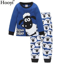 Carregar imagem no visualizador da galeria, Robot Children Pajamas Suit Boys Pijama Sleepwear Baby Boy Clothing Bottom T-Shirts Kids Pyjamas Home Sport Suit Clothes
