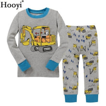 Carregar imagem no visualizador da galeria, Robot Children Pajamas Suit Boys Pijama Sleepwear Baby Boy Clothing Bottom T-Shirts Kids Pyjamas Home Sport Suit Clothes
