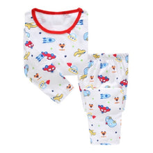 Carregar imagem no visualizador da galeria, Robot Children Pajamas Suit Boys Pijama Sleepwear Baby Boy Clothing Bottom T-Shirts Kids Pyjamas Home Sport Suit Clothes
