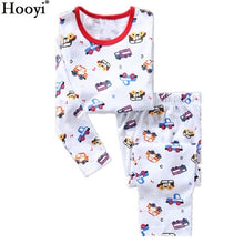 Carregar imagem no visualizador da galeria, Robot Children Pajamas Suit Boys Pijama Sleepwear Baby Boy Clothing Bottom T-Shirts Kids Pyjamas Home Sport Suit Clothes
