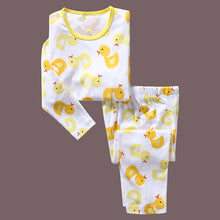 Carregar imagem no visualizador da galeria, Robot Children Pajamas Suit Boys Pijama Sleepwear Baby Boy Clothing Bottom T-Shirts Kids Pyjamas Home Sport Suit Clothes
