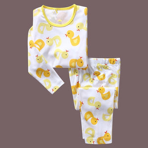 Robot Children Pajamas Suit Boys Pijama Sleepwear Baby Boy Clothing Bottom T-Shirts Kids Pyjamas Home Sport Suit Clothes