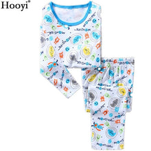 Carregar imagem no visualizador da galeria, Robot Children Pajamas Suit Boys Pijama Sleepwear Baby Boy Clothing Bottom T-Shirts Kids Pyjamas Home Sport Suit Clothes
