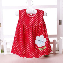 Cargar imagen en el visor de la galería, 2018 Summer Baby Dress New Girls Fashion Infantile Dresses Cotton Children&#39;s Clothes Flower Style Kids Clothing Princess Dress
