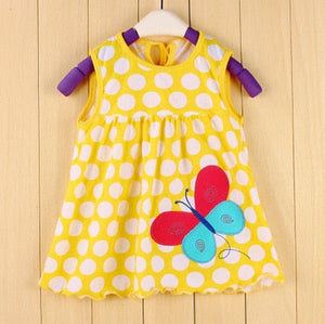 2018 Summer Baby Dress New Girls Fashion Infantile Dresses Cotton Children's Clothes Flower Style Kids Clothing Princess Dress