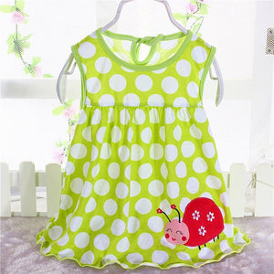 2018 Summer Baby Dress New Girls Fashion Infantile Dresses Cotton Children's Clothes Flower Style Kids Clothing Princess Dress