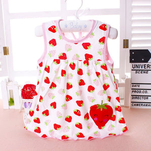 2018 Summer Baby Dress New Girls Fashion Infantile Dresses Cotton Children's Clothes Flower Style Kids Clothing Princess Dress