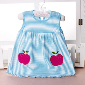 2018 Summer Baby Dress New Girls Fashion Infantile Dresses Cotton Children's Clothes Flower Style Kids Clothing Princess Dress