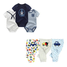 Carregar imagem no visualizador da galeria, Solid Bodysuits+Pants Baby Boy Clothes Clothing Sets 0-12M Baby Boy Girl Clothes Unisex Newborn Baby Cotton Roupa de bebe
