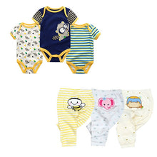 Carregar imagem no visualizador da galeria, Solid Bodysuits+Pants Baby Boy Clothes Clothing Sets 0-12M Baby Boy Girl Clothes Unisex Newborn Baby Cotton Roupa de bebe
