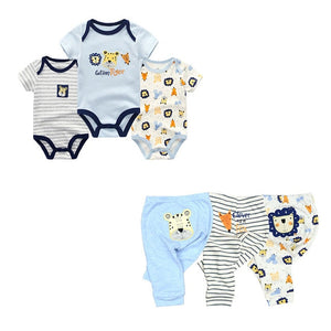 Solid Bodysuits+Pants Baby Boy Clothes Clothing Sets 0-12M Baby Boy Girl Clothes Unisex Newborn Baby Cotton Roupa de bebe