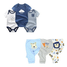 Carregar imagem no visualizador da galeria, Solid Bodysuits+Pants Baby Boy Clothes Clothing Sets 0-12M Baby Boy Girl Clothes Unisex Newborn Baby Cotton Roupa de bebe
