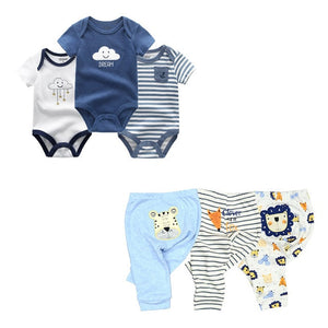 Solid Bodysuits+Pants Baby Boy Clothes Clothing Sets 0-12M Baby Boy Girl Clothes Unisex Newborn Baby Cotton Roupa de bebe