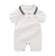 Carregar imagem no visualizador da galeria, New Born Baby Clothing Summer Gentleman Rompers 0-12M Baby Boys Cotton Jumpsuit Baby Body Clothes Newborn Unisex Thin Costumes
