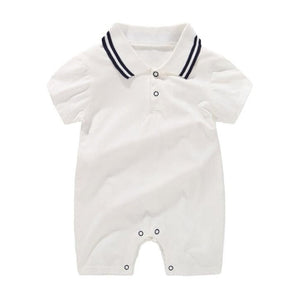 New Born Baby Clothing Summer Gentleman Rompers 0-12M Baby Boys Cotton Jumpsuit Baby Body Clothes Newborn Unisex Thin Costumes