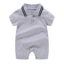 Carregar imagem no visualizador da galeria, New Born Baby Clothing Summer Gentleman Rompers 0-12M Baby Boys Cotton Jumpsuit Baby Body Clothes Newborn Unisex Thin Costumes
