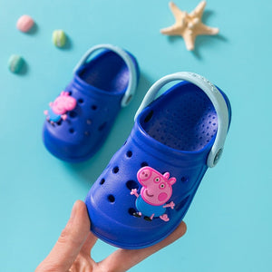 Genuine Peppa Pig Shoes Non-slip girls Boys Baby Sandals Summer Cartoon Indoor Outdoor Shoes Peppa George Pig Slippers Toys Gift