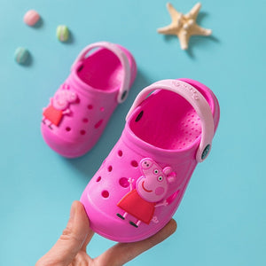 Genuine Peppa Pig Shoes Non-slip girls Boys Baby Sandals Summer Cartoon Indoor Outdoor Shoes Peppa George Pig Slippers Toys Gift