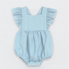 Carregar imagem no visualizador da galeria, Newborn Baby Girls Rompers Ruffle Linen Cotton Baby Girl Clothes Spring Summer Backcross Jumpsuits Outfits Sunsuit Baby Clothing
