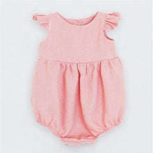 Carregar imagem no visualizador da galeria, Newborn Baby Girls Rompers Ruffle Linen Cotton Baby Girl Clothes Spring Summer Backcross Jumpsuits Outfits Sunsuit Baby Clothing
