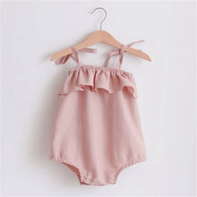 Carregar imagem no visualizador da galeria, Newborn Baby Girls Rompers Ruffle Linen Cotton Baby Girl Clothes Spring Summer Backcross Jumpsuits Outfits Sunsuit Baby Clothing
