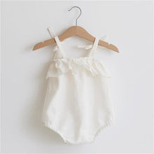 Carregar imagem no visualizador da galeria, Newborn Baby Girls Rompers Ruffle Linen Cotton Baby Girl Clothes Spring Summer Backcross Jumpsuits Outfits Sunsuit Baby Clothing
