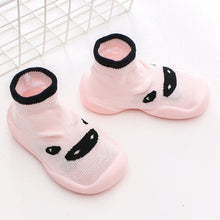 Carregar imagem no visualizador da galeria, Toddler Baby Knitted Leopard Floor Socks Shoes with Rubber Soles Infant Anti-slip Indoor Socks Newborn Spring Summer Autumn
