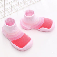 Carregar imagem no visualizador da galeria, Toddler Baby Knitted Leopard Floor Socks Shoes with Rubber Soles Infant Anti-slip Indoor Socks Newborn Spring Summer Autumn
