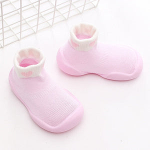 Toddler Baby Knitted Leopard Floor Socks Shoes with Rubber Soles Infant Anti-slip Indoor Socks Newborn Spring Summer Autumn