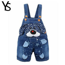 Cargar imagen en el visor de la galería, 1 2 3T Baby Clothing Boys Girls Jeans Overalls Shorts Toddler Infant Denim Rompers Cute Cartoon Bebe Pants Summer Bib Clothes
