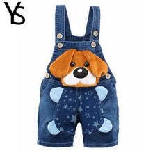 Cargar imagen en el visor de la galería, 1 2 3T Baby Clothing Boys Girls Jeans Overalls Shorts Toddler Infant Denim Rompers Cute Cartoon Bebe Pants Summer Bib Clothes
