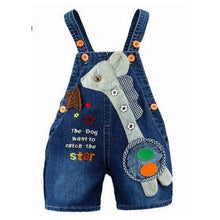 Cargar imagen en el visor de la galería, 1 2 3T Baby Clothing Boys Girls Jeans Overalls Shorts Toddler Infant Denim Rompers Cute Cartoon Bebe Pants Summer Bib Clothes
