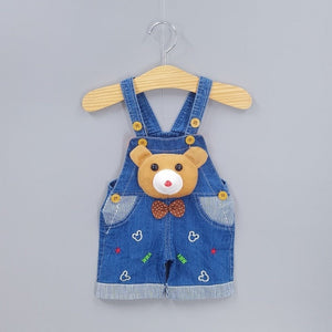 1 2 3T Baby Clothing Boys Girls Jeans Overalls Shorts Toddler Infant Denim Rompers Cute Cartoon Bebe Pants Summer Bib Clothes