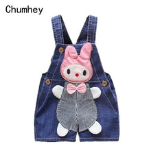 Cargar imagen en el visor de la galería, 1 2 3T Baby Clothing Boys Girls Jeans Overalls Shorts Toddler Infant Denim Rompers Cute Cartoon Bebe Pants Summer Bib Clothes
