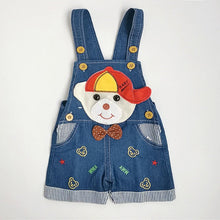 Cargar imagen en el visor de la galería, 1 2 3T Baby Clothing Boys Girls Jeans Overalls Shorts Toddler Infant Denim Rompers Cute Cartoon Bebe Pants Summer Bib Clothes
