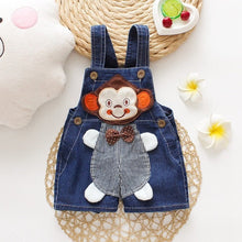 Cargar imagen en el visor de la galería, 1 2 3T Baby Clothing Boys Girls Jeans Overalls Shorts Toddler Infant Denim Rompers Cute Cartoon Bebe Pants Summer Bib Clothes
